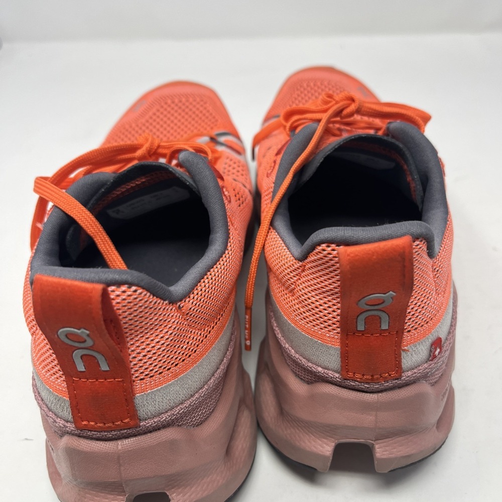 On Cloudsurfer Trail Women's Running Shoes Flame/Dustrose Size 9 Sneakers - Picture 5 of 12
